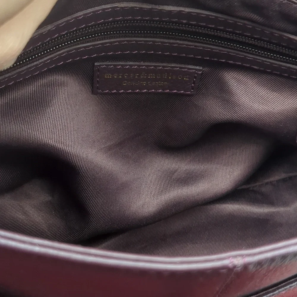 Mercer and Madison burgundy bag